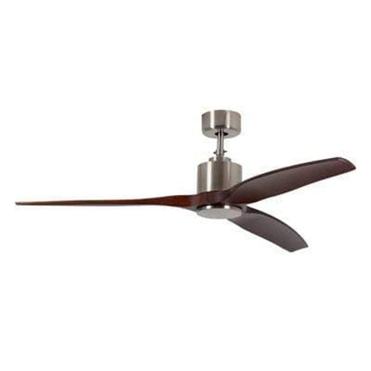 The Lighting Club Chrome Ceiling Fan 3 Blades Dark Wood DC Motor F75DWSC 6007328393047