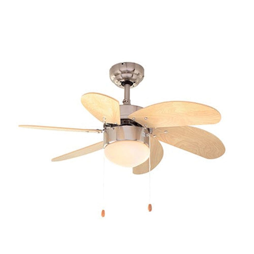 The Lighting Club Brown Prop 6 Blade Ceiling Fan F7SCCH