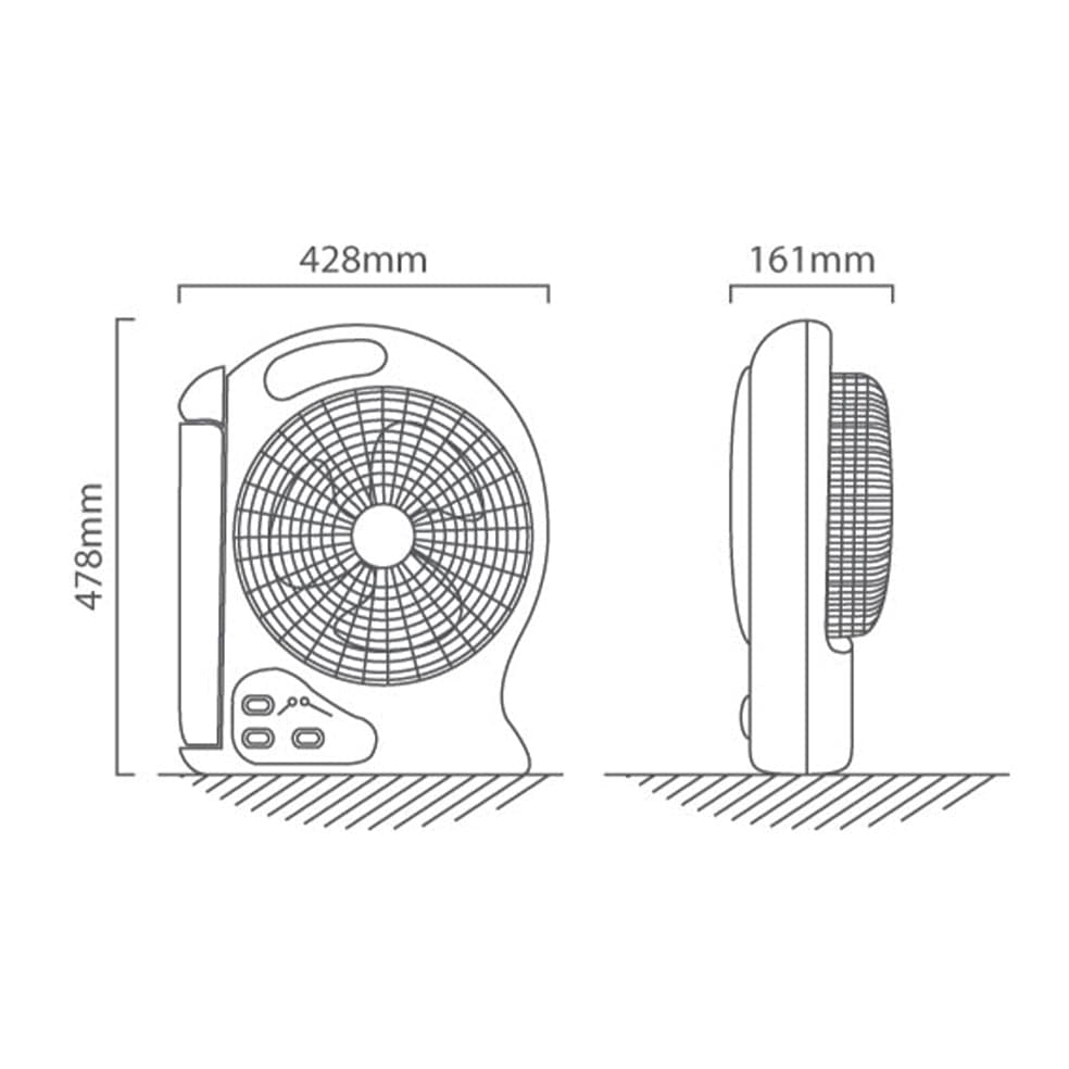 The Lighting Club fan Rechargeable Portable Fan - LED Desk Lamp F8-L 6009551807124