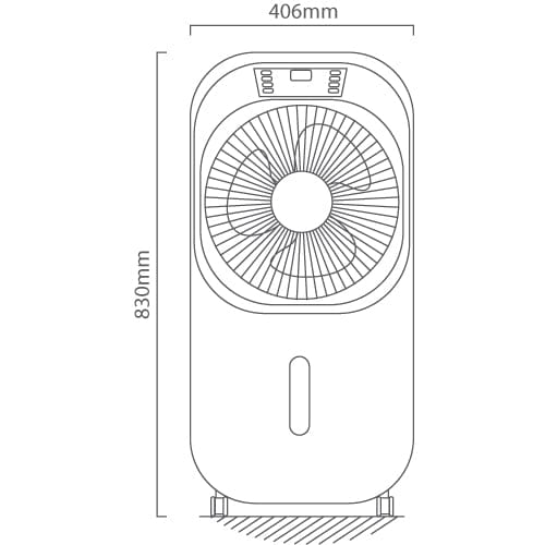 The Lighting Club Portable Rechargeable Mist Fan - LED Light F83 6007328397588