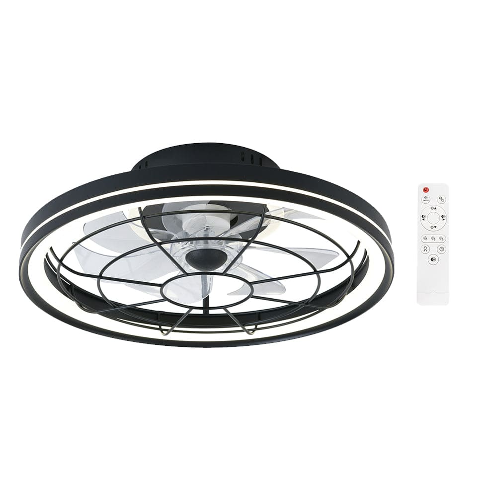 The Lighting Club Ceiling Fans Ceiling Fan with Dimmable LED Light Black FCF010 BLACK