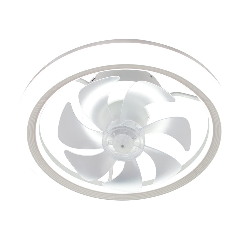 The Lighting Club Ceiling Fans Ceiling Fan with Dimmable LED Light White FCF019 WHITE