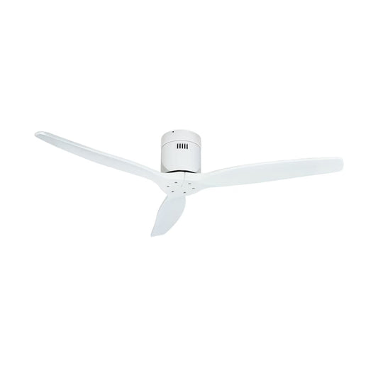 The Lighting Club Ceiling Fans Marie Metal and Wood Ceiling Fan White FCF076 MATT WHITE 6007226080087