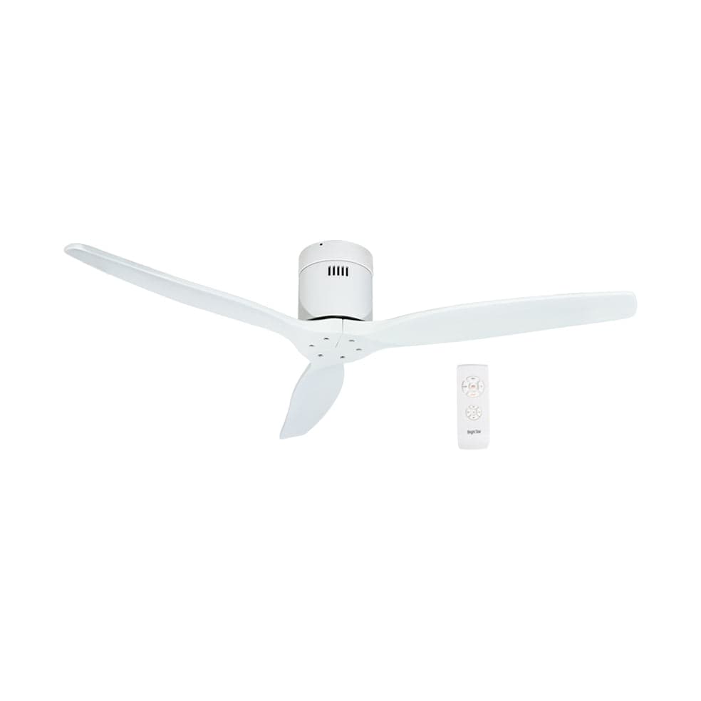 The Lighting Club Ceiling Fans Marie Metal and Wood Ceiling Fan White FCF076 MATT WHITE 6007226080087