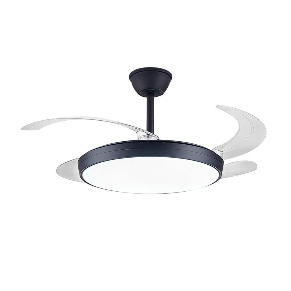 The Lighting Club Ceiling Fans Black Fargo Metal Ceiling Fan with LED Light Black | White FCF093 BLACK 6007226086829