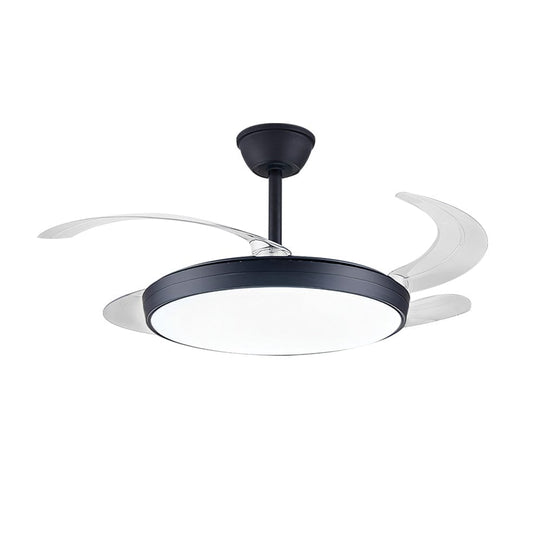 The Lighting Club Ceiling Fans Black Fargo Metal Ceiling Fan with LED Light Black | White FCF093 BLACK 6007226086829
