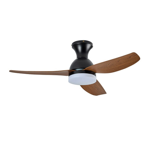 The Lighting Club Ceiling Fans Black and Brown Dorothy Metal Ceiling Fan with LED Light FCF099 BLACK 6007226087185