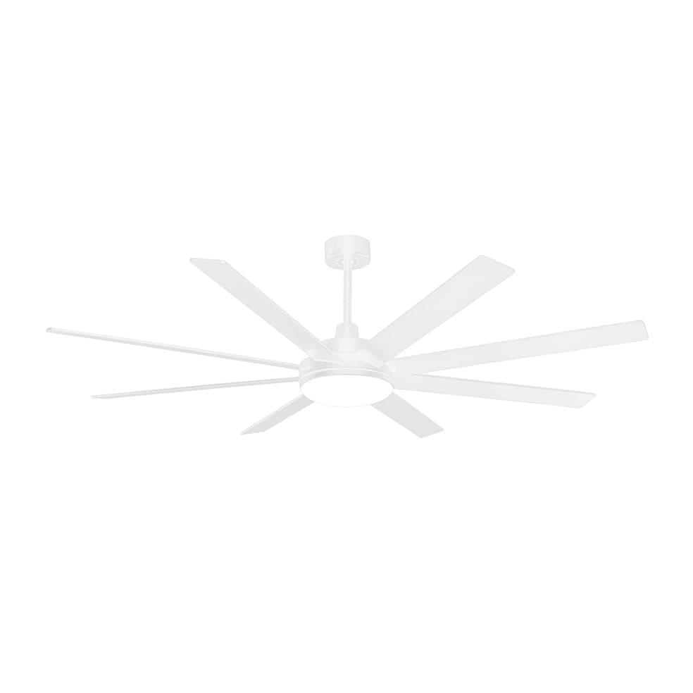 The Lighting Club Ceiling Fans White Tundra Oversized Ceiling Fan with LED Light Black | White FCF103 WHITE 6007226087918