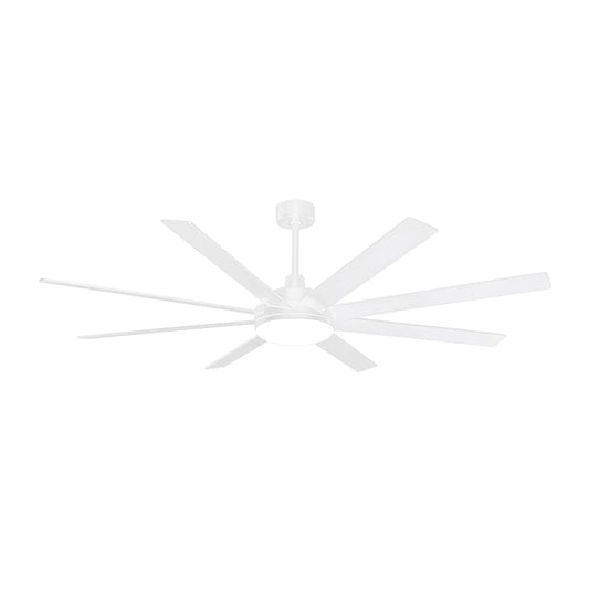 The Lighting Club Ceiling Fans White Tundra Oversized Ceiling Fan with LED Light Black | White FCF103 WHITE 6007226087918