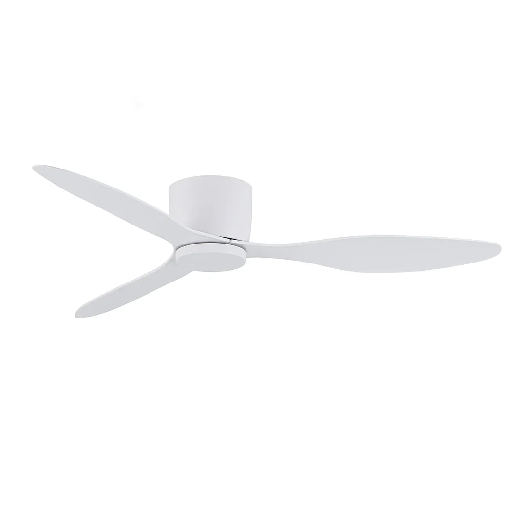 The Lighting Club Ceiling Fan Ceiling Fan without Light Kit | White Vento DC 6 Speed Ceiling Fan in Black | White FCF122 WHITE 6007226089783