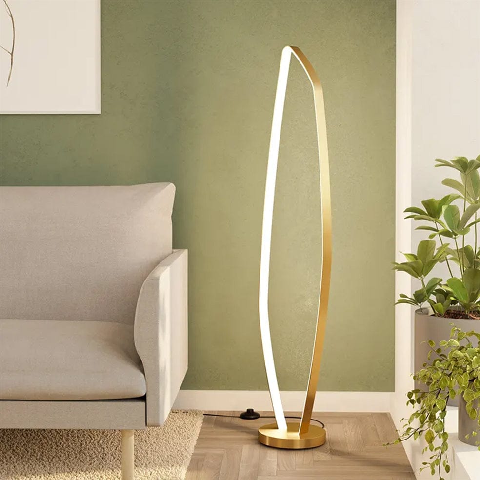 The Lighting Club Floor lamp Vallerosa LED Aluminium Floor Lamp Brushed Brass FL231 BARCODE:  9008606277841