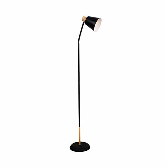 The Lighting Club Floor lamps Black Curve Metal Floor Lamp Black | White FL232B 6009551809692