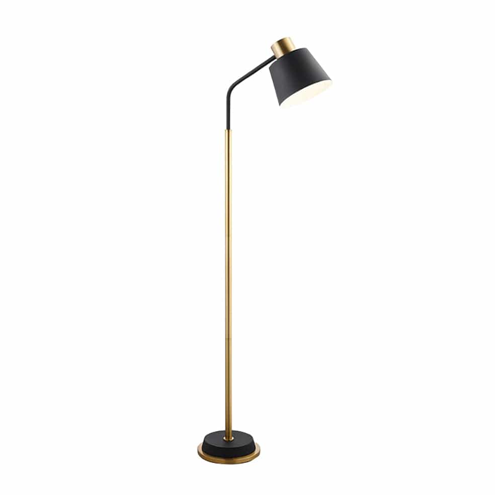 The Lighting Club Floor lamp Twilight Floor Lamp in Black and Brass FL234