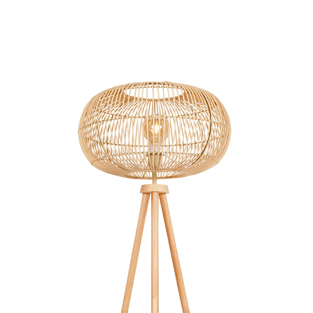 The Lighting Club Marina Floor Light - Woven Rattan FL332N 6009551807704