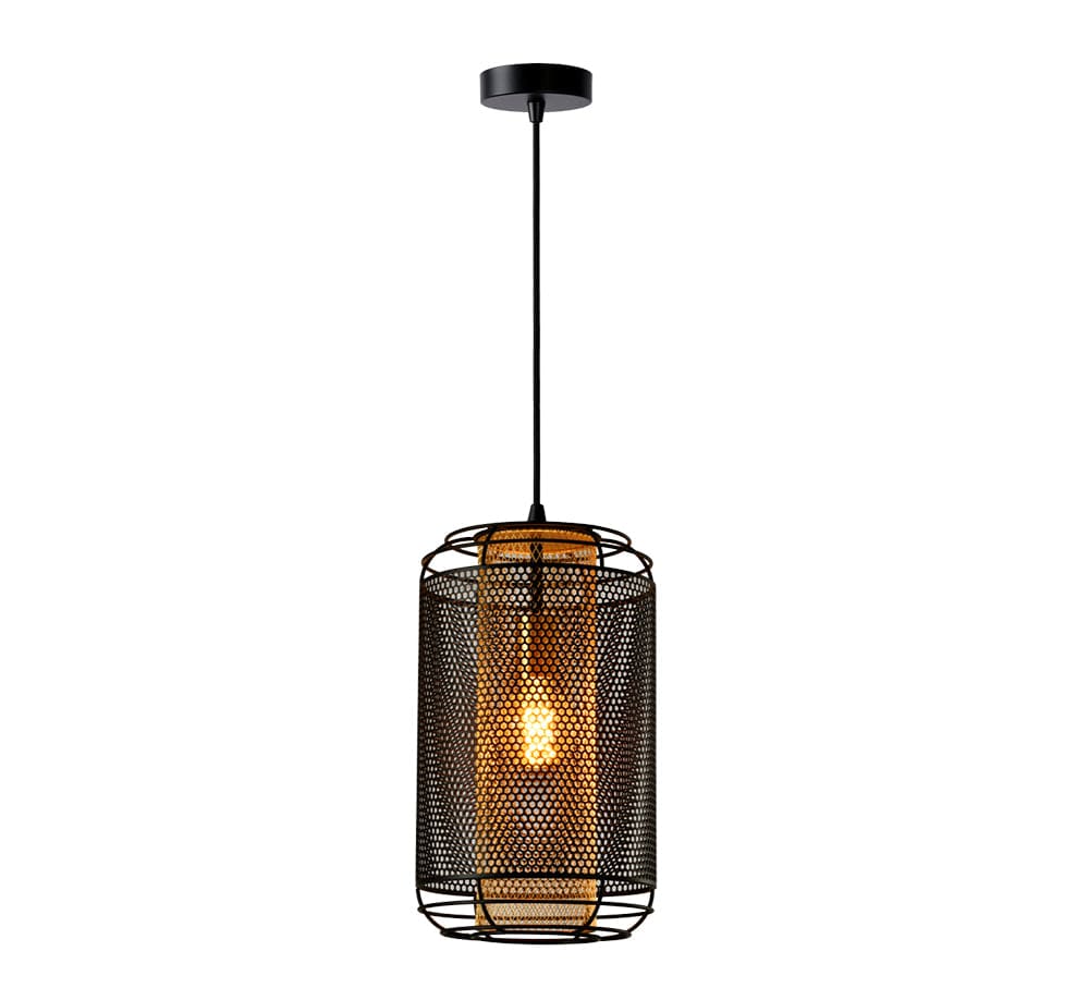 The Lighting Club Pendant Boston Black and Gold Mesh Pendant Light G-KLCH-8103 633710851541