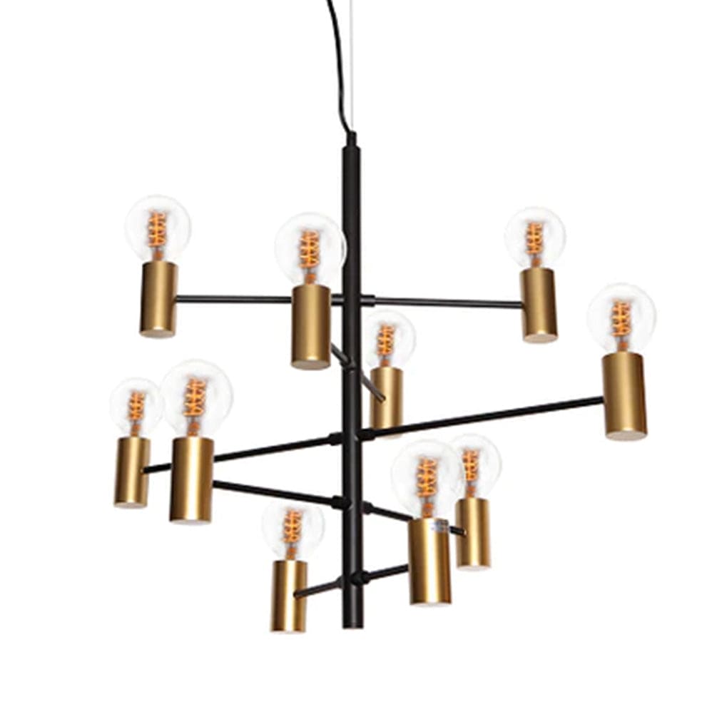 The Lighting Club Pendant Constellation 10 Light Pendant - Satin Gold & Black G-KLCH-8106/10