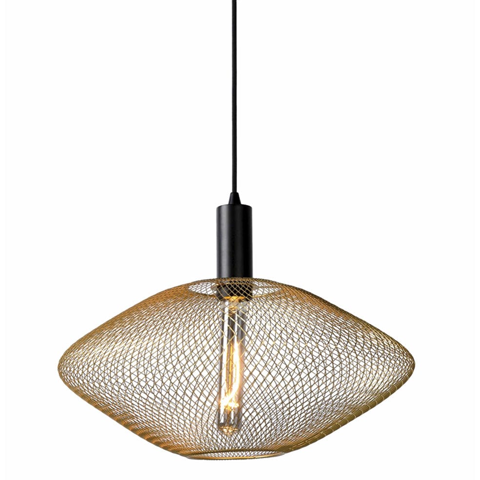 The Lighting Club Gold Mesh Pendant Light  Metal Black | Gold G-KLCH-86/GD
