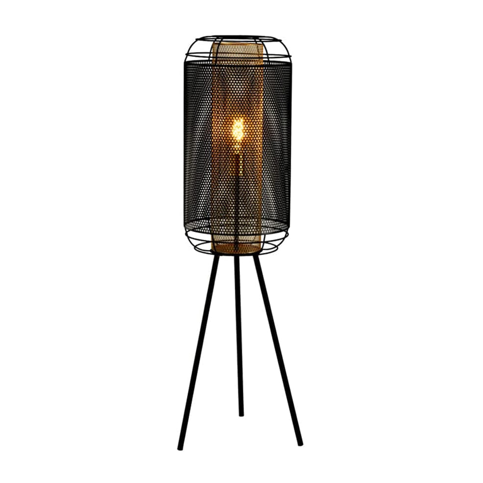 The Lighting Club Pendant Boston Floor Lamp Black and Gold Mesh G-KLT-8103F 633710851534
