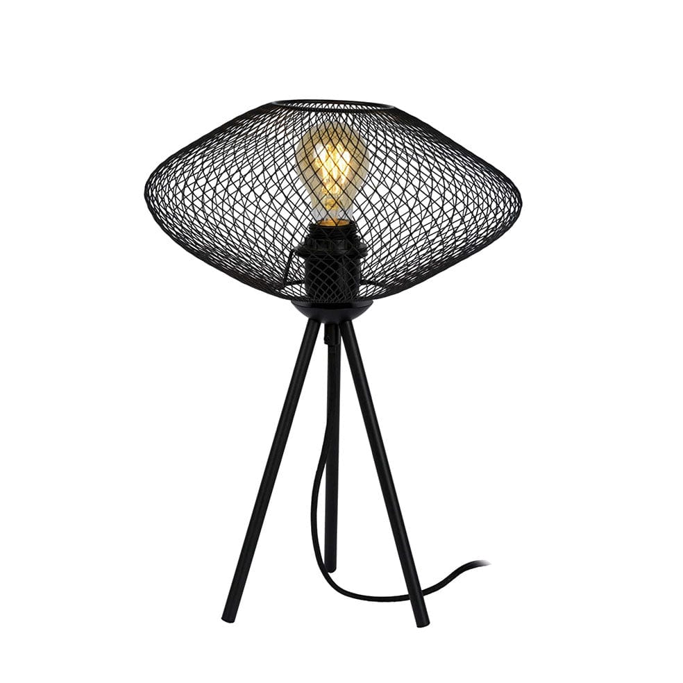 The Lighting Club Lamps Black Mesh Table Lamp Black | Gold G-KLT-86/BL