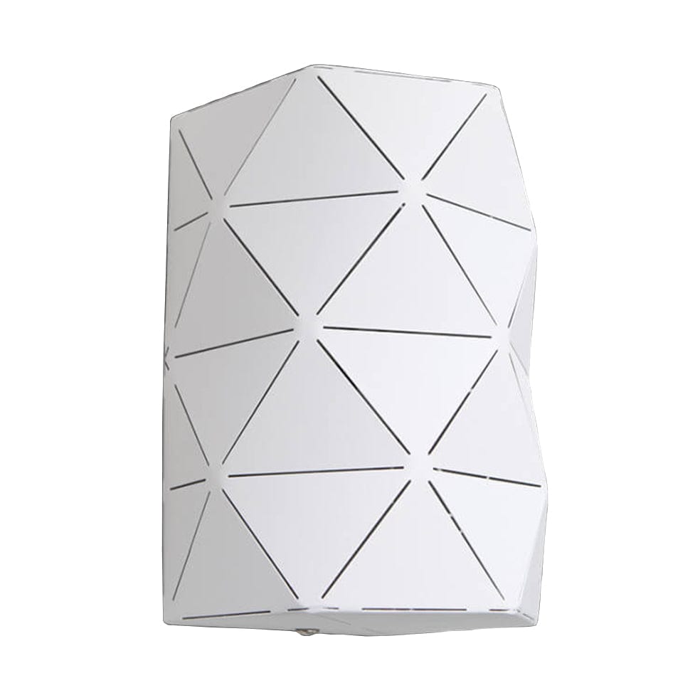 The Lighting Club Wall Light White Cylinder Laser Cut Metal Wall Light Black | White G-KLW-821/WH