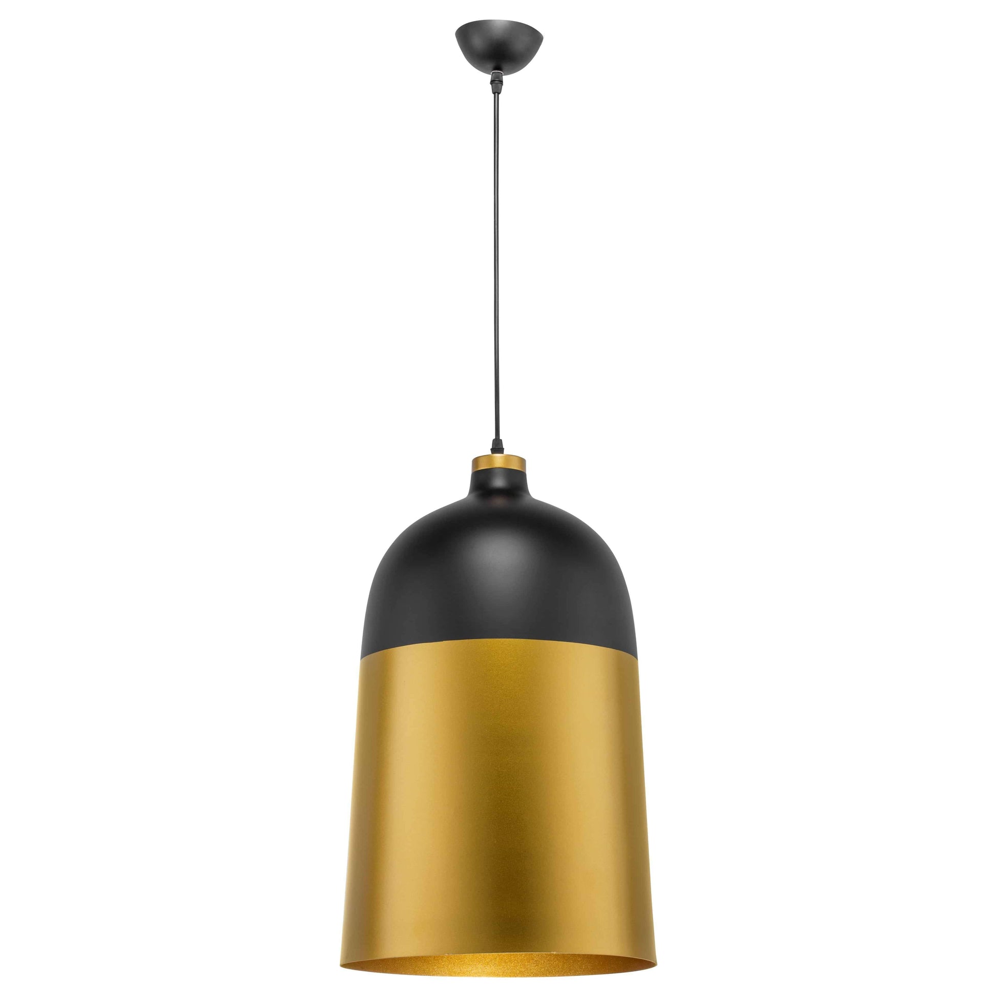The Lighting Club Black & Gold Gold Dip Pendant Large