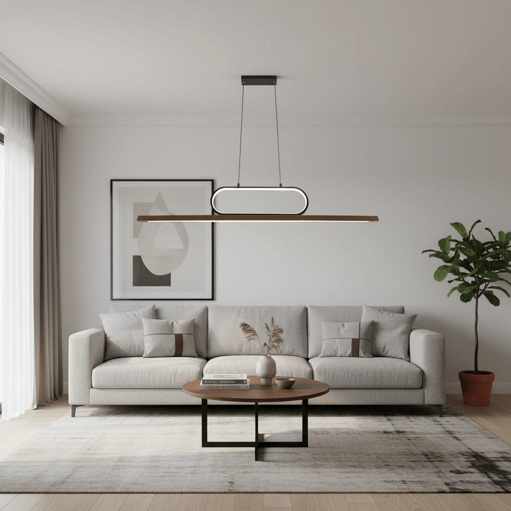 The Lighting Club pendant light Woodline Linear LED Pendant 4 J-K-LED-1542