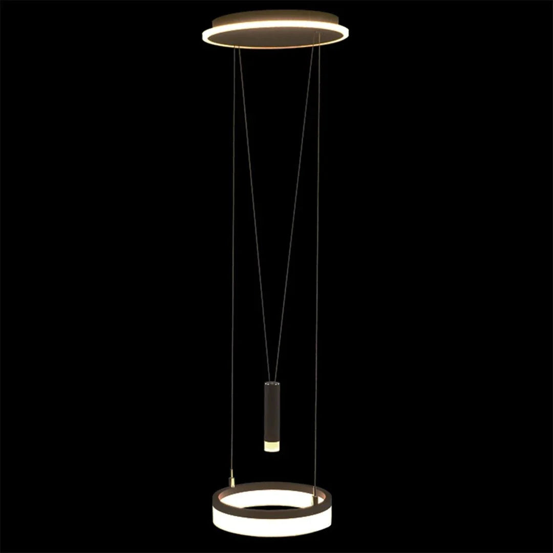 The Lighting Club pendant light Pullcore Vertical LED Pulley Pendant Light - Black J-K-LED-2530/1