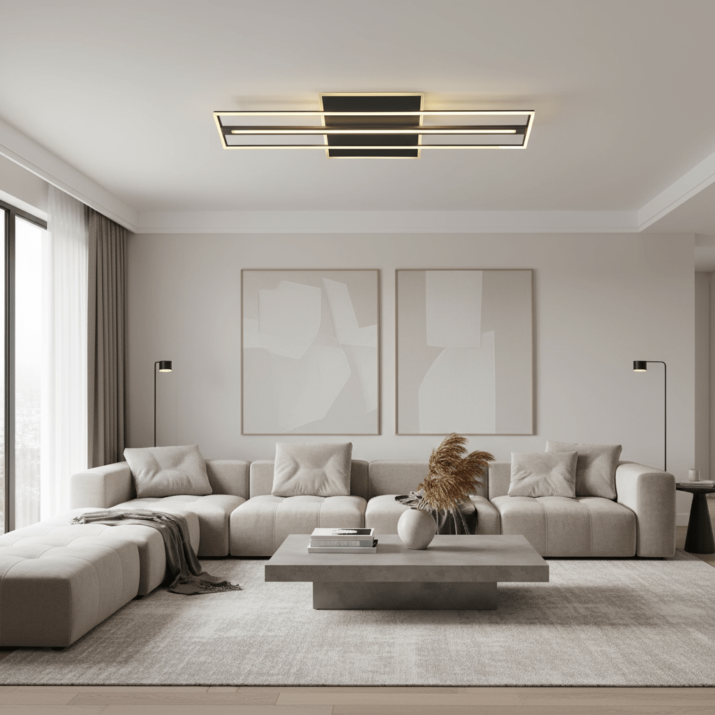 The Lighting Club LED Ceiling Light Woodline Double Twin Linear LED Ceiling Fitting J-KLC-LED-1539