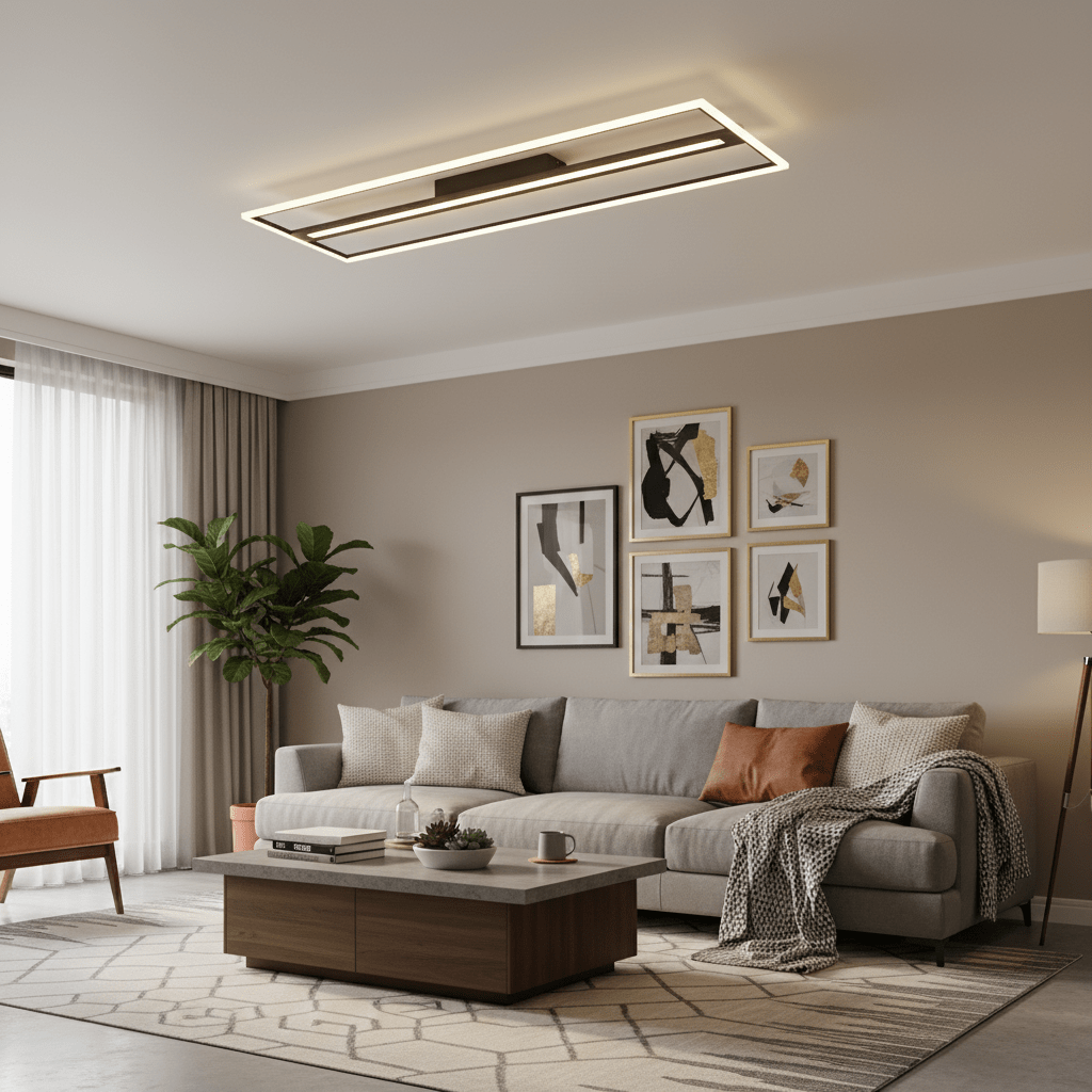 The Lighting Club LED Ceiling Light Woodline Twin Linear LED Ceiling Fitting J-KLC-LED-1541