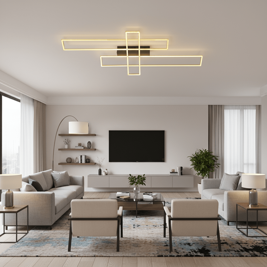 The Lighting Club LED Ceiling Light Wooden Enigma LED Ceiling Fitting J-KLC-LED-1545