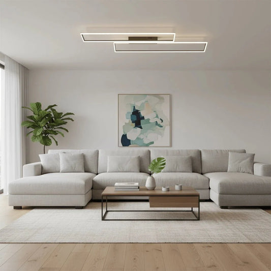 The Lighting Club LED Ceiling Light Parallel Geometric LED Ceiling Fitting J-KLC-LED-1546