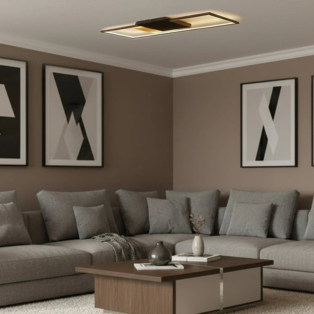 The Lighting Club LED Ceiling Light Yin Yang Rectangular LED Ceiling Fitting J-KLC-LED-896