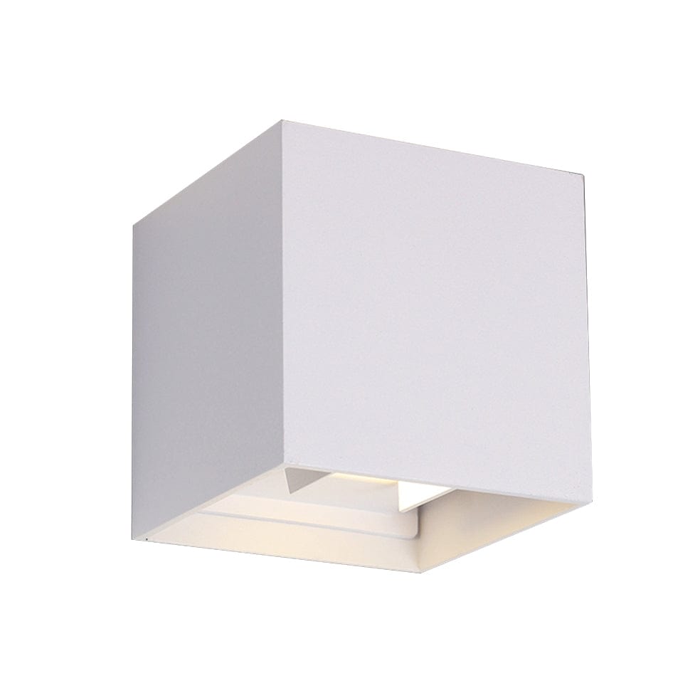 The Lighting Club Wall Light White Up and Down LED Square Aluminium Wall Light Black | White | Grey JB-LED-007S/WH