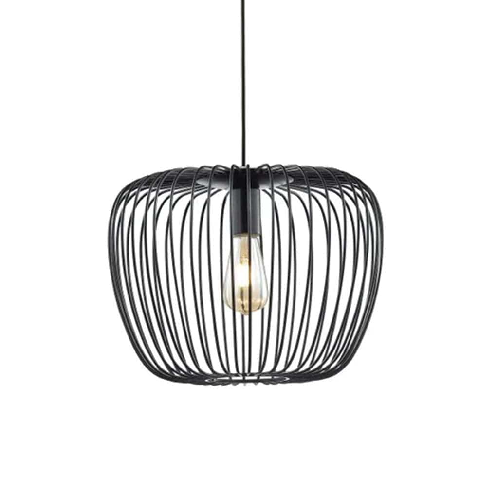 The Lighting Club Small / Black / E27 New York Pendant Light Metal Black or White Integrated LED or Bulb K-KLCH-518S/BL