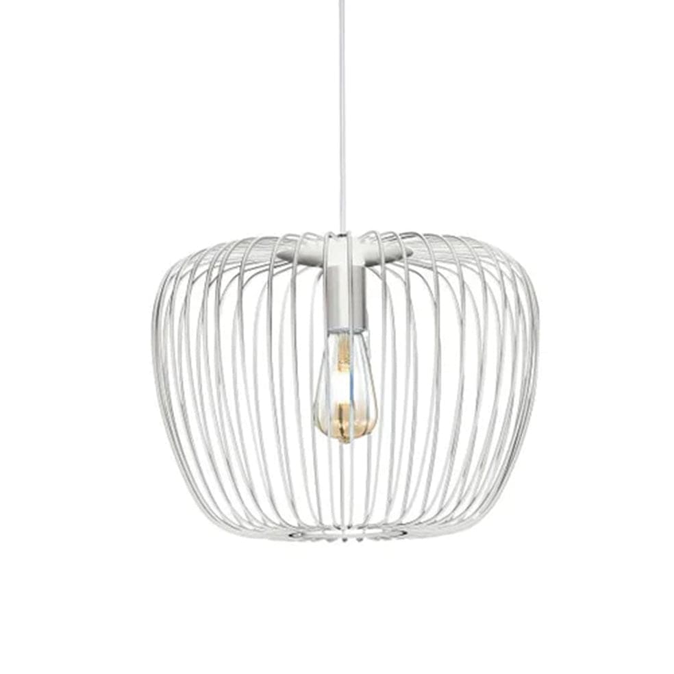 The Lighting Club Small / White / E27 New York Pendant Light Metal Black or White Integrated LED or Bulb K-KLCH-518S/WH