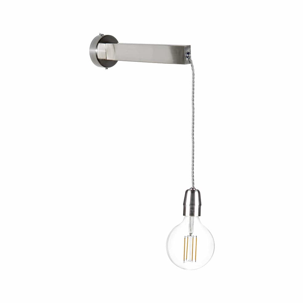The Lighting Club Satin Mobile Wall Light Metal Black or Chrome K-KLW-520/ST