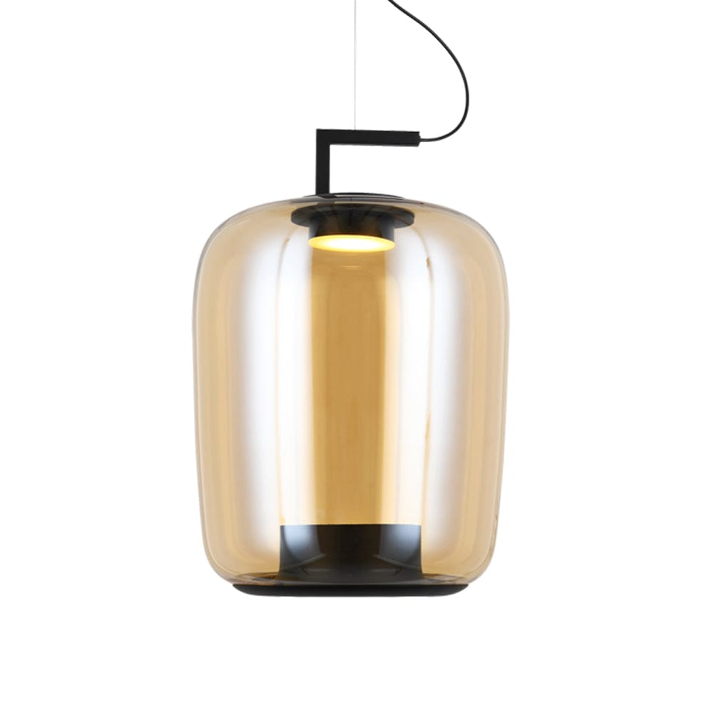 The Lighting Club Pendant Amber Magnum 1 Glass Pendant Light | Amber or Green K-LED-021/AB