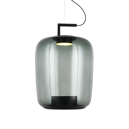 The Lighting Club Pendant Green Magnum 1 Glass Pendant Light | Amber or Green K-LED-021/GR