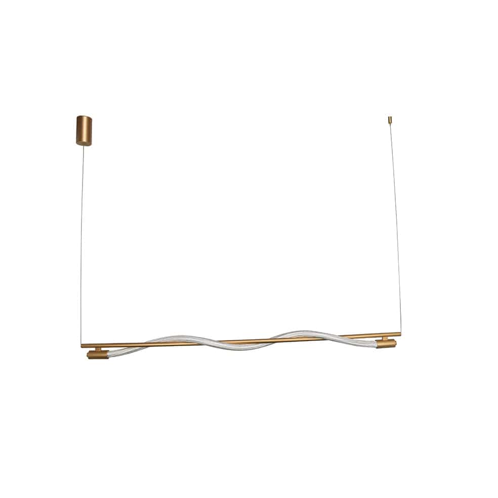 The Lighting Club Pendant Medium Pulse LED Metal and Rope Pendant Light Gold Medium | Large K-LED-1713/13