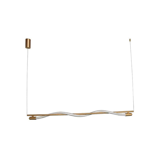 The Lighting Club Pendant Medium Pulse LED Metal and Rope Pendant Light Gold Medium | Large K-LED-1713/13