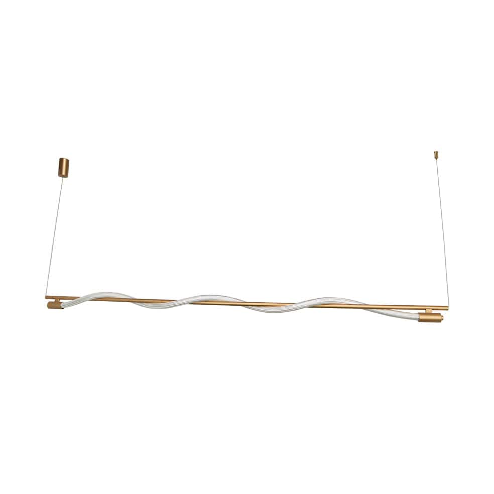 The Lighting Club Pendant Large Pulse LED Metal and Rope Pendant Light Gold Medium | Large K-LED-1713/20