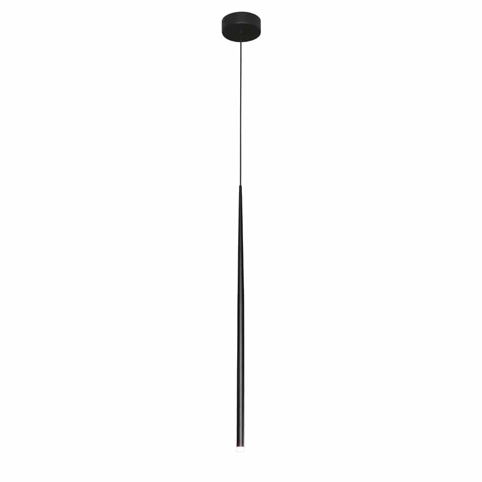The Lighting Club Pendant Black Baton Pendant Light Black | White K-LED-1781/BL