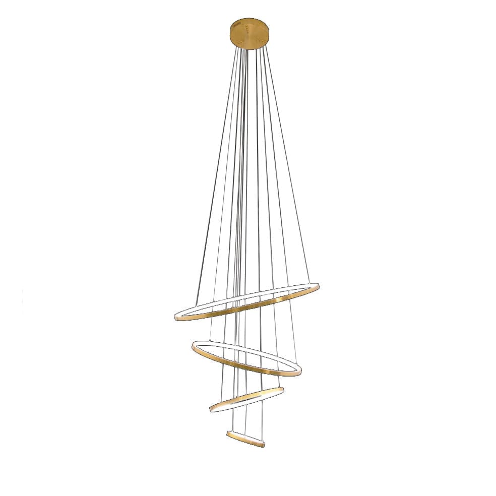 The Lighting Club Pendant Gold Ribbon Metal Light | Gold or Black K-LED-200/GD