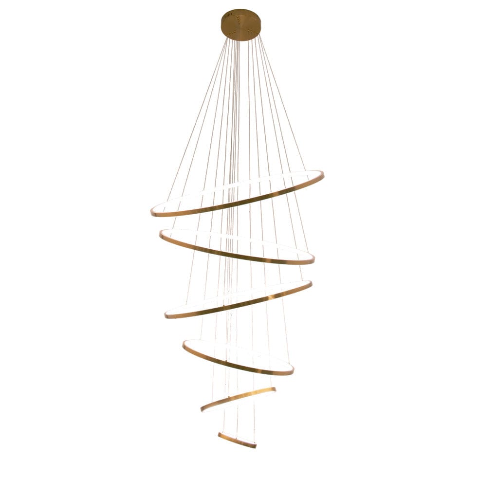 The Lighting Club Pendant Gold Mega Metal Ribbon Pendant | Gold or Black K-LED-201/GD