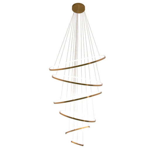 The Lighting Club Pendant Gold Mega Metal Ribbon Pendant | Gold or Black K-LED-201/GD