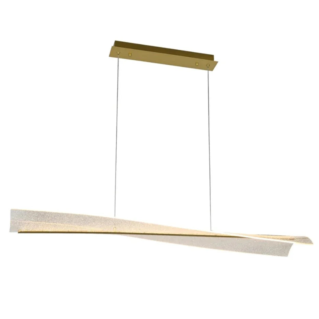 The Lighting Club LED Pendant Wave Acrylic LED Pendant - Satin Gold K-LED-2424