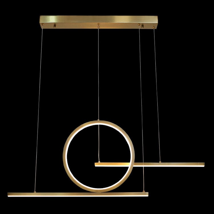 The Lighting Club Pendant Gold Pendulum LED Pendant Light  in Gold or Black K-LED-300/GD