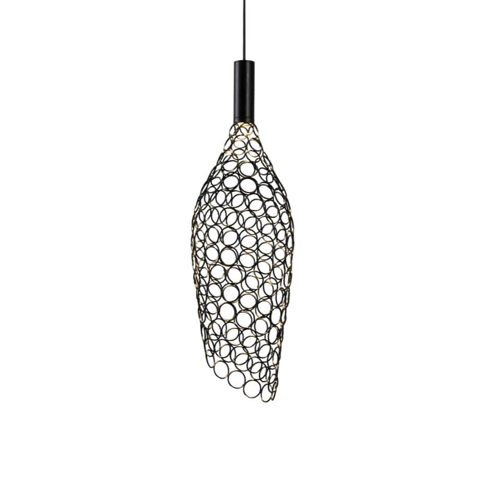 The Lighting Club pendant light Medium / Black Glowtide Metal LED Pendant in Medium and Large Gold | Chrome | Black K-LED-405/BL