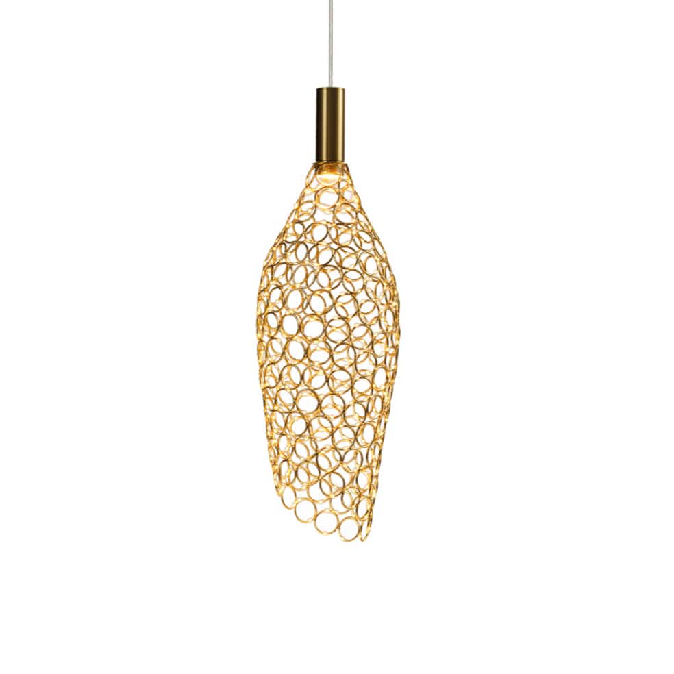 The Lighting Club pendant light Medium / Gold Glowtide Metal LED Pendant in Medium and Large Gold | Chrome | Black K-LED-405/GD