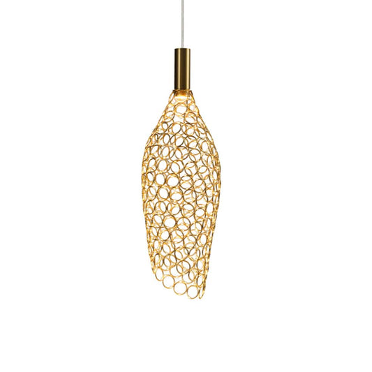 The Lighting Club pendant light Medium / Gold Glowtide Metal LED Pendant in Medium and Large Gold | Chrome | Black K-LED-405/GD